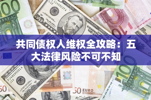 武汉共同债权人维权全攻略：五大法律风险不可不知