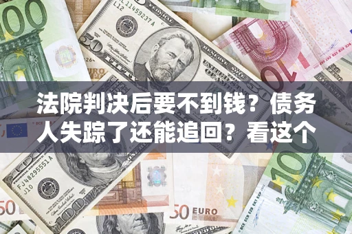 武汉法院判决后要不到钱？债务人失踪了还能追回？看这个方法！
