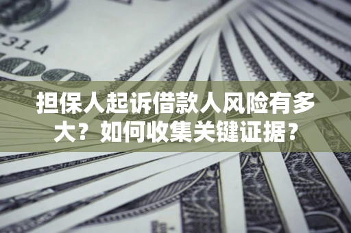 武汉担保人起诉借款人风险有多大？如何收集关键证据？