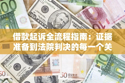 武汉借款起诉全流程指南：证据准备到法院判决的每一个关键步骤