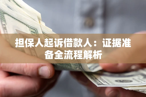 武汉担保人起诉借款人：证据准备全流程解析