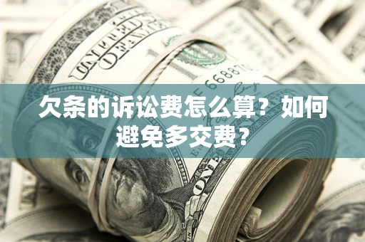 武汉欠条的诉讼费怎么算？如何避免多交费？