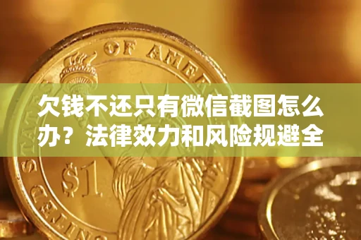 武汉欠钱不还只有微信截图怎么办？法律效力和风险规避全解析