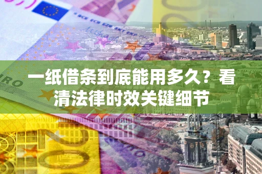 武汉一纸借条到底能用多久？看清法律时效关键细节
