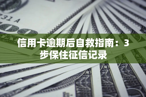 武汉信用卡逾期后自救指南：3步保住征信记录