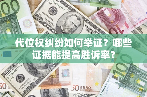 武汉代位权纠纷如何举证？哪些证据能提高胜诉率？
