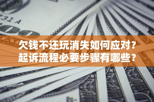 武汉欠钱不还玩消失如何应对？起诉流程必要步骤有哪些？