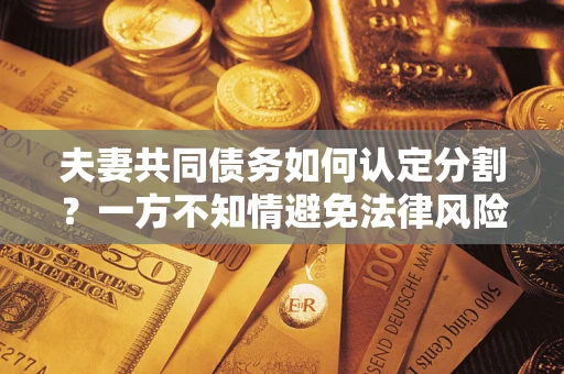 武汉夫妻共同债务如何认定分割？一方不知情避免法律风险必看！